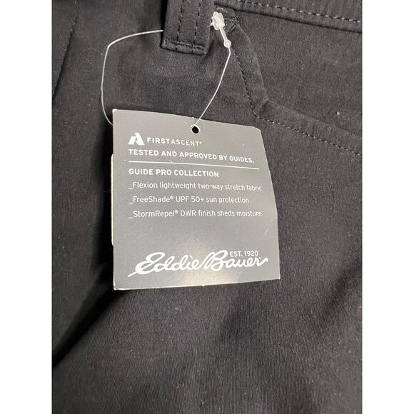 Eddie Bauer First Ascent Cargo Shorts Men"s Tall 36 x 12" Black Nylon - Picture 4 of 6